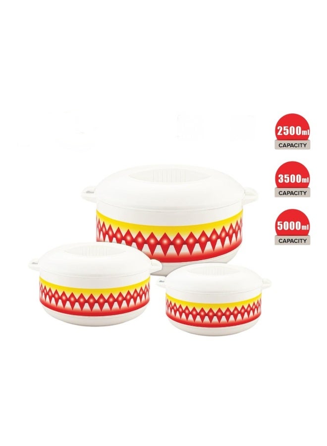 3-piece food container set (2500ml, 3500ml, 5000ml)